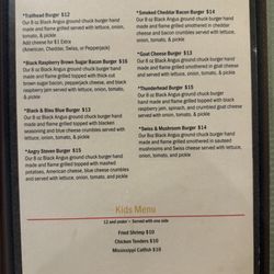 Trailhead Steak & Trout - Menu