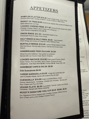 Menu photo 4 Woody's Diner Orange, CA
