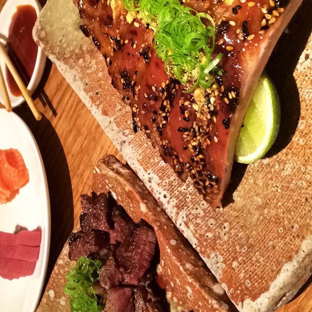 ROKA Canary Wharf - Baby back ribs and grilled beef ribeye - Japanese Near Me - London, XGL ROKA Canary Wharf - Baby back ribs and grilled beef ribeye - Japanese Near Me - London, XGL