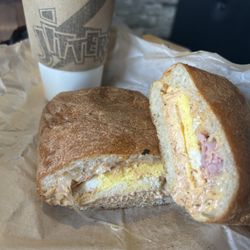 Jitters Cafe - Breakfast Ciabatta Southwestern. Always a tasty stop.