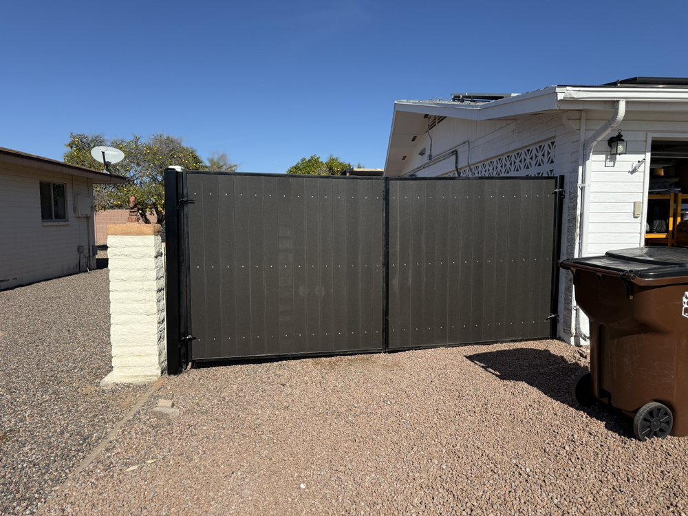 New 12' sleek rv gate with composite - Photo of StrongHold Gate Co ...