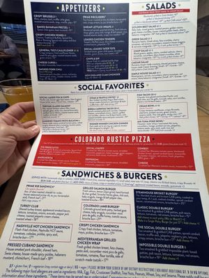 Menu photo 4 Boulder Social Boulder, CO