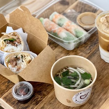 Phin Coffee House - Pho Burrito, Shrimp Spring Rolls, Coconut Coffee - Vietnamese Near Me - Boston, Massachusetts