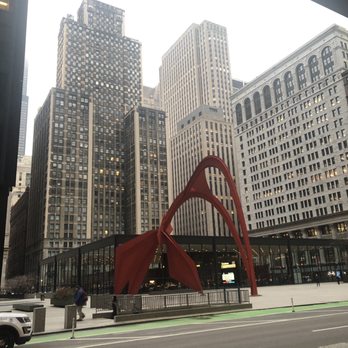 Dirksen Federal Building - Flamingo sculpture across Dearborn St. Vintage 1974 commissioning. - Landmarks & Historical Buildings Near Me - Chicago, Illinois Dirksen Federal Building - Flamingo sculpture across Dearborn St. Vintage 1974 commissioning. - Landmarks & Historical Buildings Near Me - Chicago, Illinois