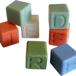 Ile de Re - SAVON CUBE LETTRES ET CHIFFRES