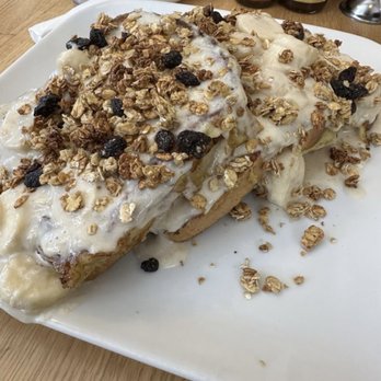 Eggcellent - French toast with banana slices and cream - Breakfast & Brunch Near Me - Lewes, Delaware Eggcellent - French toast with banana slices and cream - Breakfast & Brunch Near Me - Lewes, Delaware