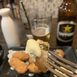 Sumo Japanese Restaurant - Fried oysters dipped in Japanese mayonnaise...to die for!
