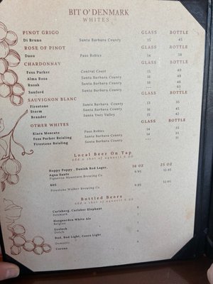Menu photo 2 The Bit O'Denmark Solvang, CA