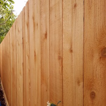 Texas Apache Fence - The fence lines are perfectly straight, eventhough our yard is somewhat uneven. - Fences & Gates Near Me