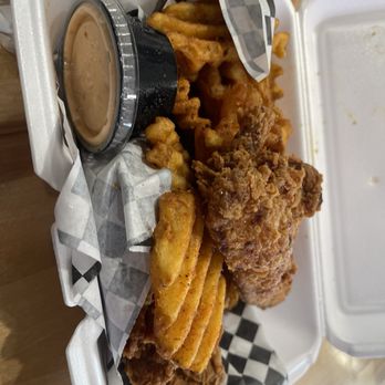 Southern Gourmet Kitchen - Hand Cut Chicken Tenders!! Quality!! And that sauce is sooo good! - Southern Near Me - Plano, Texas