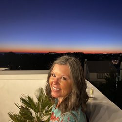 The Pointe - My bride shortly after the sunset. I couldn't pass up this photo opportunity.