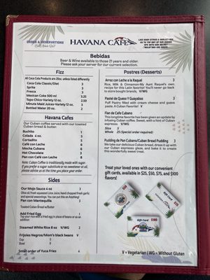 Menu photo 7 Havana Cafe Eugene, OR