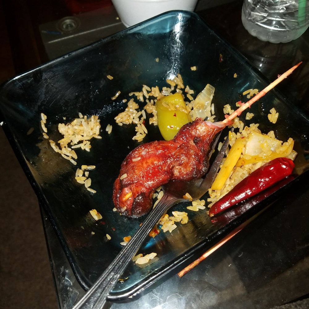 Z's Wok - SMASHED IT before I could get a pic! That chicken stick is sooo good but I'm beyond full! - Chinese Near Me - Lewisville, Texas Z's Wok - SMASHED IT before I could get a pic! That chicken stick is sooo good but I'm beyond full! - Chinese Near Me - Lewisville, Texas