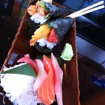 Awesome Sushi - Lunch Special: $7.95 5 pc Sashimi and 2 hand rolls + salad & miso soup and hot tea - Japanese Near Me - Long Beach, California Awesome Sushi - Lunch Special: $7.95 5 pc Sashimi and 2 hand rolls + salad & miso soup and hot tea - Japanese Near Me - Long Beach, California