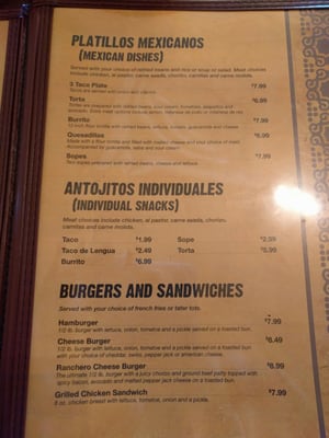 Menu photo 5 Restaurante El Sol Woodstock, IL