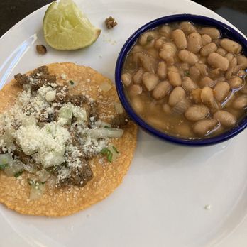El Torito - Taco with charro beans - Mexican Near Me - Northridge, California El Torito - Taco with charro beans - Mexican Near Me - Northridge, California