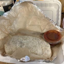 Taqueria Los Dos Hermanos - My delicious chicken burrito!