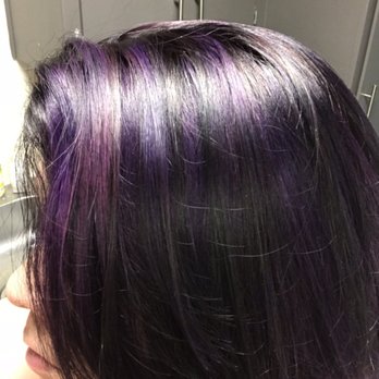 Hair Guru - Purple & black baylage. - Waxing Near Me - Granada Hills, California Hair Guru - Purple & black baylage. - Waxing Near Me - Granada Hills, California