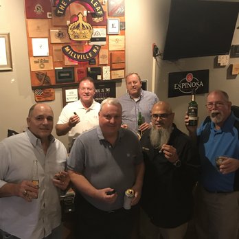 The Royal Leaf - Front Row (L-R) Jim McCormick, Marty Kavanagh, Owner Pete Irazarry & Tim Shannon. Back Row - Billy Kavanagh & Mike Shannon. - Tobacco Shops Near Me - Millville, New Jersey