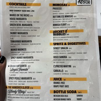 El Viejon - Drink menu - Seafood Near Me - San Diego, California