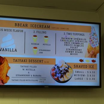 Bbear Cafe - Dessert menu - Bubble Tea Near Me - Las Vegas, Nevada