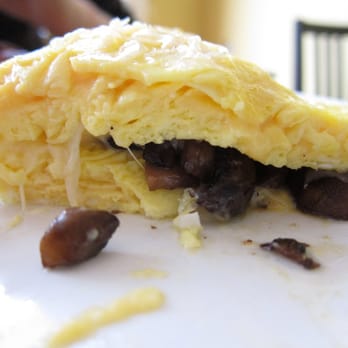 The Lowbrow - Cross-section of mushroom and swiss omlette - Burgers Near Me - Minneapolis, Minnesota