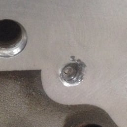 My broken bolt extractor in a broken exhaust manifold bolt. My broken bolt extractor in a broken exhaust manifold bolt.