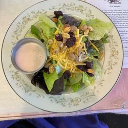 Serendipity Tea Room - Salad with a house made creamy raspberry vinaigrette