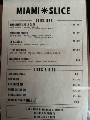 Menu photo 7 Miami Slice Miami, FL