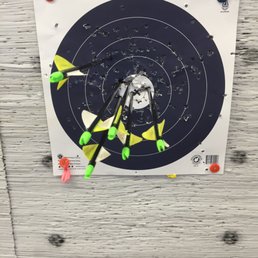 This really was six sequential arrows at their longest range after they tuned up the bow for me. Great service!
