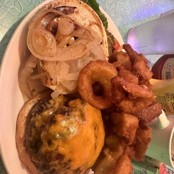 Orphan Andy's - Double cheese and onion rings - Diners Near Me - San Francisco, California Orphan Andy's - Double cheese and onion rings - Diners Near Me - San Francisco, California