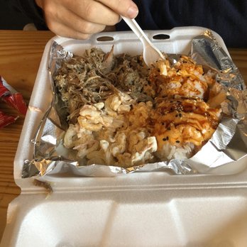 Big Kahuna - Kolua Pork Plate Lunch w sticky rice and Mac salad - Burgers Near Me - Lexington, Kentucky