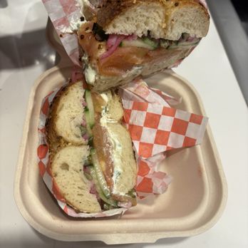 Marigold Bagels - The Crown Heights Onion Bagel, everything on it. - Bagels Near Me - San Diego, California Marigold Bagels - The Crown Heights Onion Bagel, everything on it. - Bagels Near Me - San Diego, California