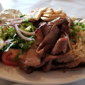 Meze - Lamb gyro with rice - Greek Near Me - Brooklyn, New York Meze - Lamb gyro with rice - Greek Near Me - Brooklyn, New York