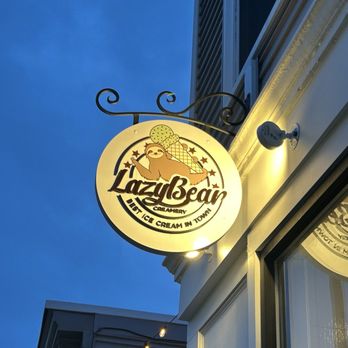 Lazy Bear Creamery - Sign - Ice Cream & Frozen Yogurt Near Me - Boston, Massachusetts