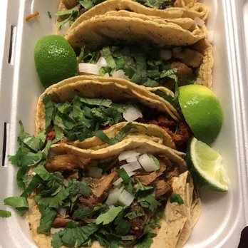 Mercado Acapulco - Chorizo chicken steak and carnitas tacos - Mexican Near Me - Atlanta, Georgia