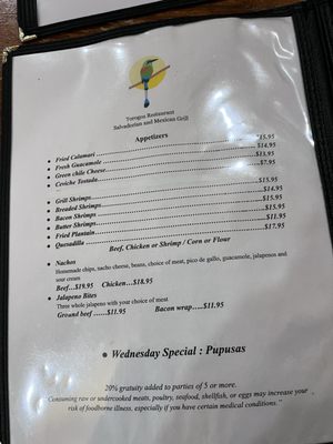 Menu photo 1 Torogoz Restaurant Santa Fe, NM