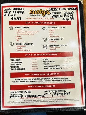 Menu photo 7 Aunty’s Hotpot House Kapolei, HI Menu photo 7 Aunty’s Hotpot House Kapolei, HI