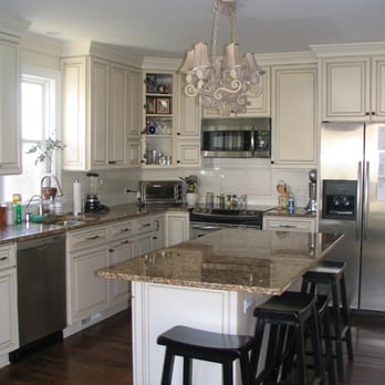IDGC - Kitchen renovation added more space and an island to entertain the family. - General Contractors Near Me - Stamford, Connecticut IDGC - Kitchen renovation added more space and an island to entertain the family. - General Contractors Near Me - Stamford, Connecticut