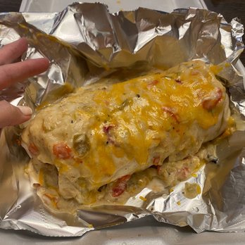 Tina's Cafe - Breakfast burrito with sausage, egg, cheese & green chile - Breakfast & Brunch Near Me - Ruidoso, New Mexico