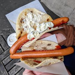 Syverkiosken - 09/03/23 Hot Dog, Lompe, Ketchup, Creamy Jalapenos / Hot Dog, Lompe, Ketchup