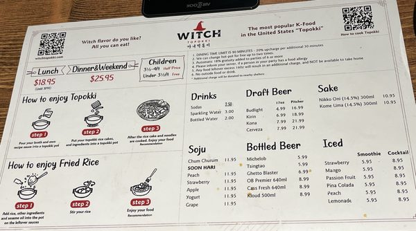 Menu photo 5 Witch Topokki Troy, MI