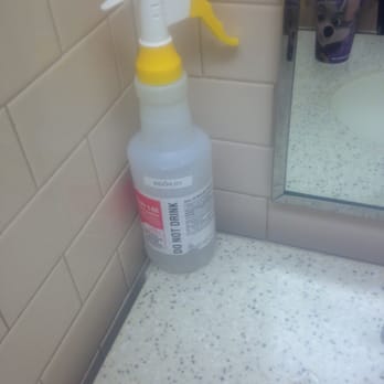 Chuck E. Cheese - Cleaner left unattended in the restroom, children can reach this. - Pizza Near Me - Glen Burnie, Maryland