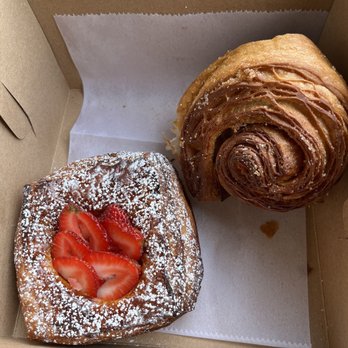Bakery Four - Morning bun and strawberry vanilla danish - Bakeries Near Me - Denver, Colorado Bakery Four - Morning bun and strawberry vanilla danish - Bakeries Near Me - Denver, Colorado