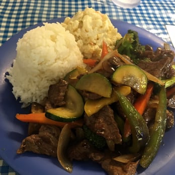 Blue Ginger Cafe - Chop steak. Great variety of classic veggies and steak. - Bakeries Near Me - Lanai City, Hawaii Blue Ginger Cafe - Chop steak. Great variety of classic veggies and steak. - Bakeries Near Me - Lanai City, Hawaii