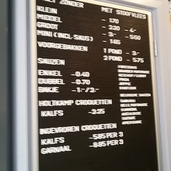 't Friethuys - Menu - Fast Food Near Me - Alkmaar, New Hampshire