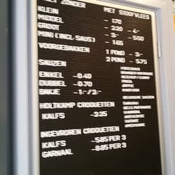 't Friethuys - Menu