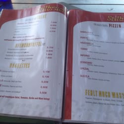 Stilbruch - Ein Ausschnitt aus der Speisekarte.