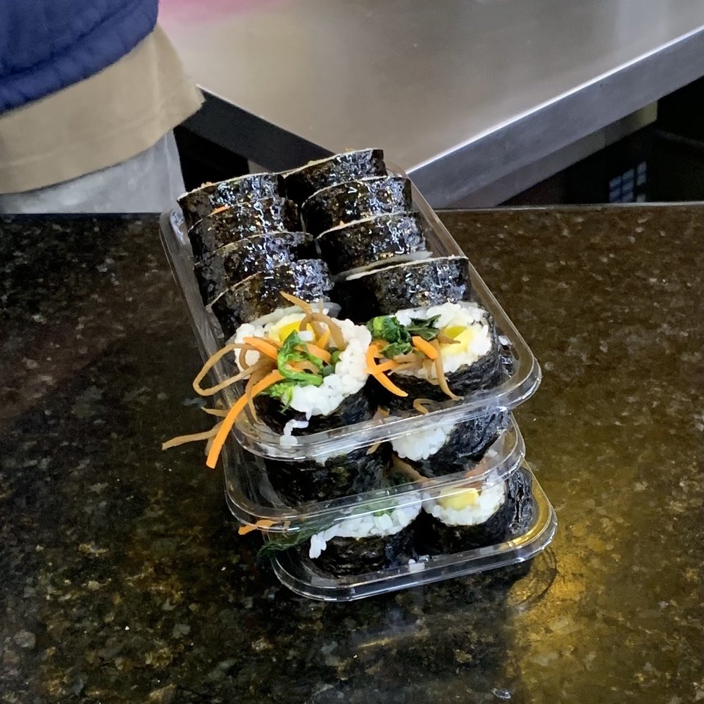 Vegetable gimbap Vegetable gimbap