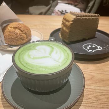 Matcha Panda Cafe - Matcha latte , cream puff and earl grey crepe. - Desserts Near Me - Philadelphia, Pennsylvania Matcha Panda Cafe - Matcha latte , cream puff and earl grey crepe. - Desserts Near Me - Philadelphia, Pennsylvania